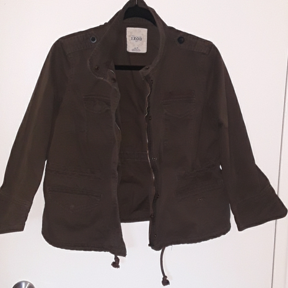 Good condition-  khaki green jacket